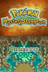 Pokémon Mystery Dungeon: Explorers of Sky - Screenshot - Game Title Image