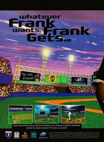 Frank Thomas Big Hurt Baseball - Advertisement Flyer - Front Image
