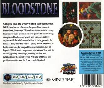 Bloodstone: An Epic Dwarven Tale - Box - Back Image