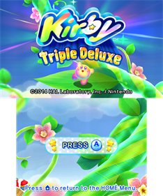 Kirby: Triple Deluxe - Screenshot - Game Title Image