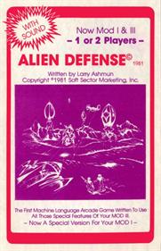 Alien Defense - Box - Front Image