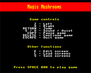 Magic Mushrooms - Screenshot - Game Select Image