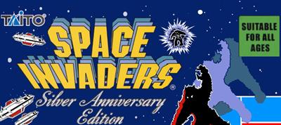 Space Invaders: Qix Silver Anniversary Edition - Arcade - Marquee Image