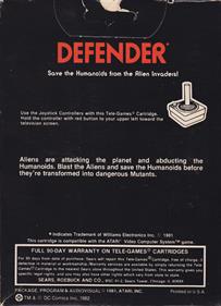 Defender - Box - Back Image