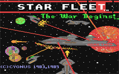 Star Fleet I: The War Begins! - Screenshot - Game Title Image