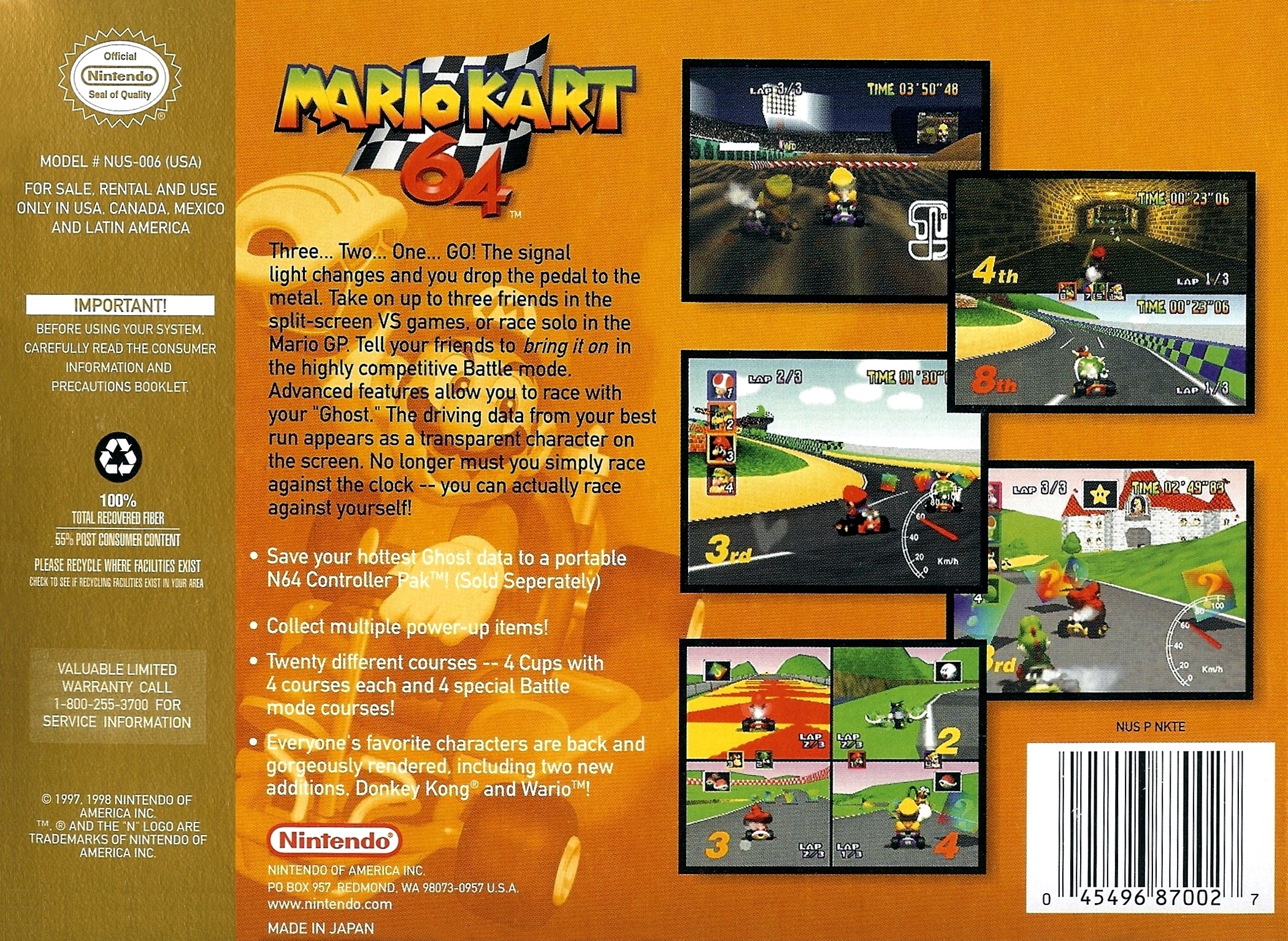 Mario Kart 64 Details - LaunchBox Games Database