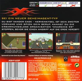 xXx - Box - Back Image
