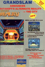 Alternate Reality: The City - Advertisement Flyer - Front Image