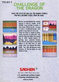 Challenge of the Dragon (Sachen) - Box - Back Image