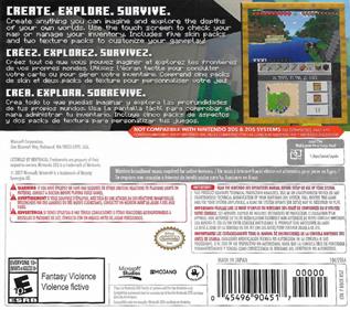Minecraft: New Nintendo 3DS Edition - Box - Back Image
