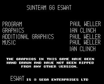 ESWAT: Cyber Police (Sunteam) - Screenshot - Game Title Image