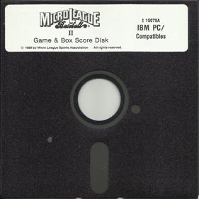 MicroLeague Baseball II - Disc Image