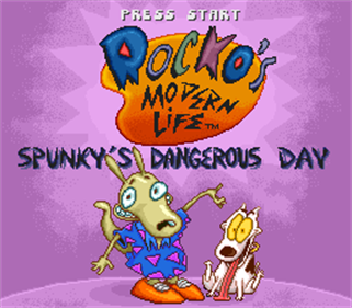 Rocko's Modern Life: Spunky's Dangerous Day - Screenshot - Game Title Image