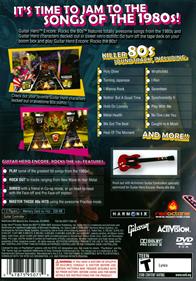 Guitar Hero Encore: Rocks the 80s - Box - Back Image