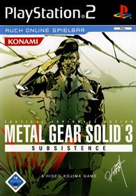 Metal Gear Solid 3: Subsistence - Box - Front Image