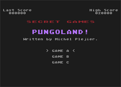 Pungoland! - Screenshot - Game Select Image