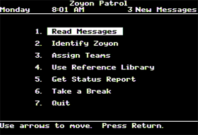 Zoyon Patrol - Screenshot - Game Select Image