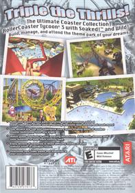 RollerCoaster Tycoon 3: Platinum! - Box - Back Image