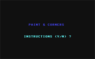 Paint & Corners - Screenshot - Game Title Image