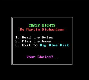 Crazy Eights - Screenshot - Game Title Image