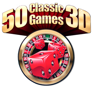 50 Classic Games 3D - Clear Logo Image
