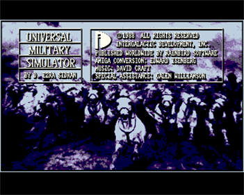 The Universal Military Simulator: The Ultimate Wargame Simulator - Screenshot - Game Title Image