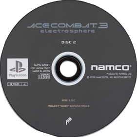 Ace Combat 3: Electrosphere - Disc Image