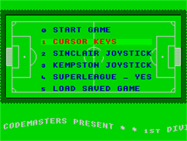 1st Division Manager - Screenshot - Game Select Image