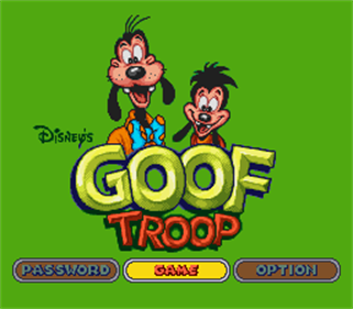 Disney's Goof Troop - Screenshot - Game Title Image