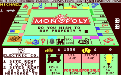 Deluxe Monopoly - Screenshot - Gameplay Image