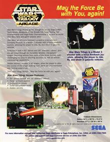 Star Wars Trilogy Arcade - Advertisement Flyer - Back