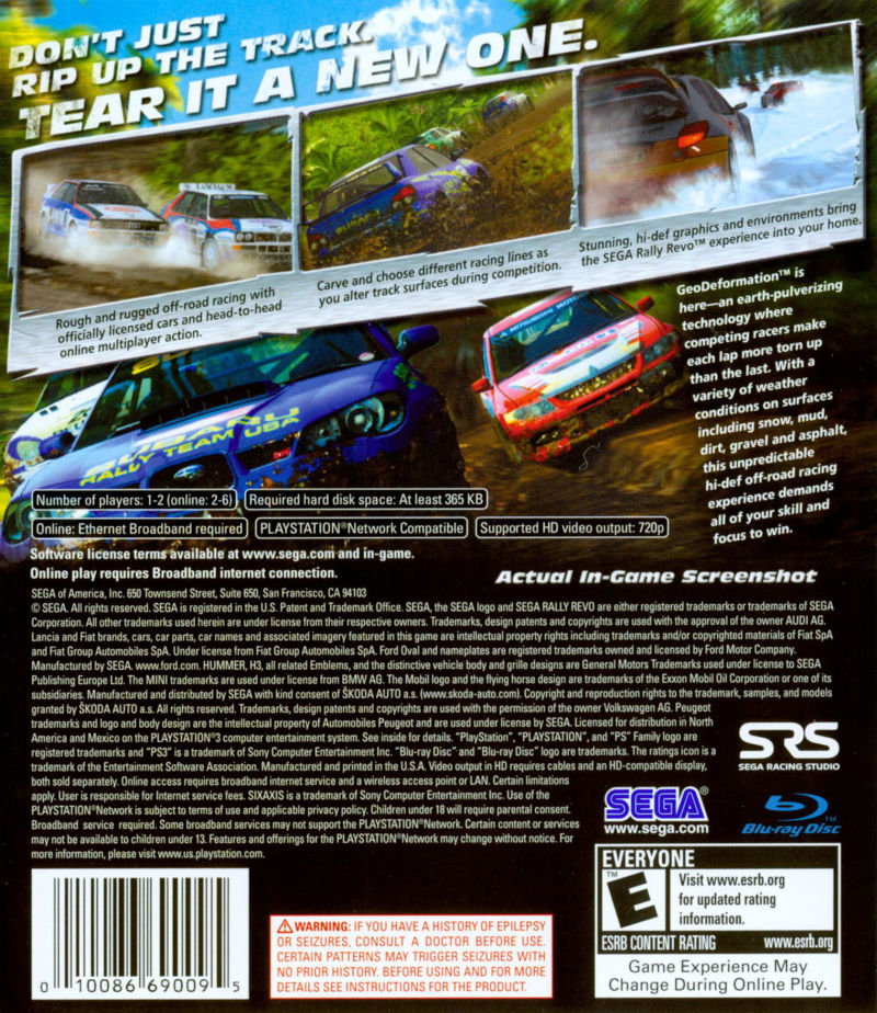 Sega Rally Revo Images - LaunchBox Games Database