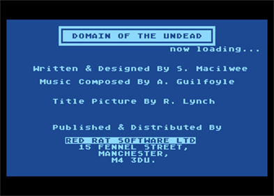 Domain of the Undead - Screenshot - Game Title Image