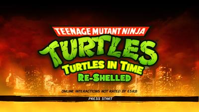 Teenage Mutant Ninja Turtles: Turtles in Time Re-Shelled - Screenshot - Game Title Image