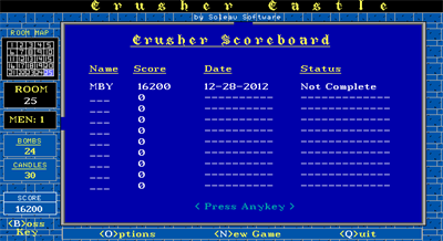 Crusher Castle II - Screenshot - High Scores Image