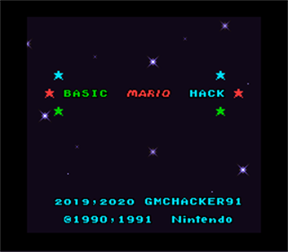 Basic Mario Hack - Screenshot - Game Title Image