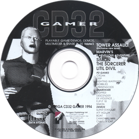 Amiga CD32 Gamer Cover Disc 5 - Disc Image