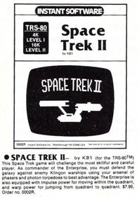 Space Trek II - Advertisement Flyer - Front Image