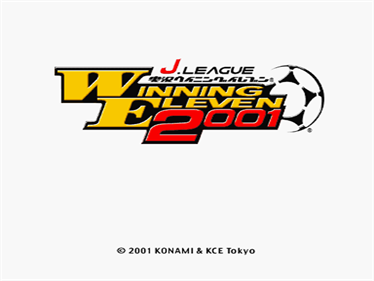 J.League Jikkyou Winning Eleven 2001 - Screenshot - Game Title Image