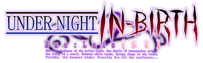 Under Night In-Birth Exe:Late[st] - Clear Logo Image