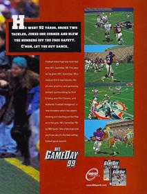 NFL GameDay 99 - Advertisement Flyer - Front Image