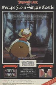 Dragon's Lair II: Escape from Singe's Castle - Advertisement Flyer - Front Image