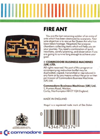 Fire Ant - Box - Back Image