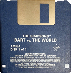 The Simpsons: Bart vs. the World - Disc Image