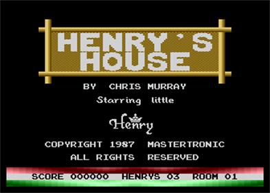 Henry's House - Screenshot - Game Title Image