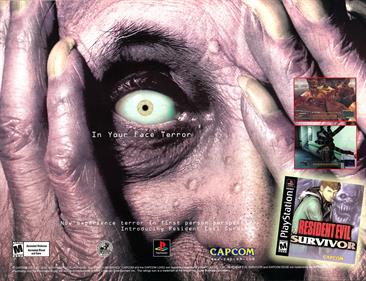 Resident Evil Survivor - Advertisement Flyer - Front Image
