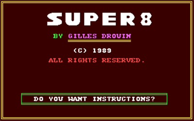 Super 8 - Screenshot - Game Title Image