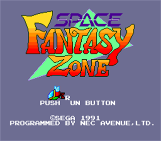 Space Fantasy Zone - Screenshot - Game Title Image