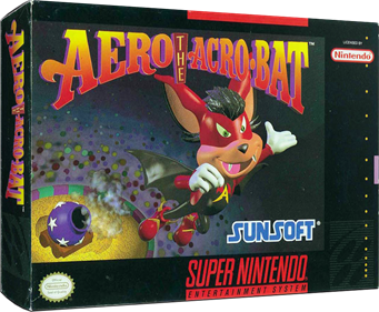 Aero the Acro-Bat - Box - 3D Image