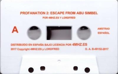 Profanation 2: Escape from Abu Simbel - Cart - Front Image